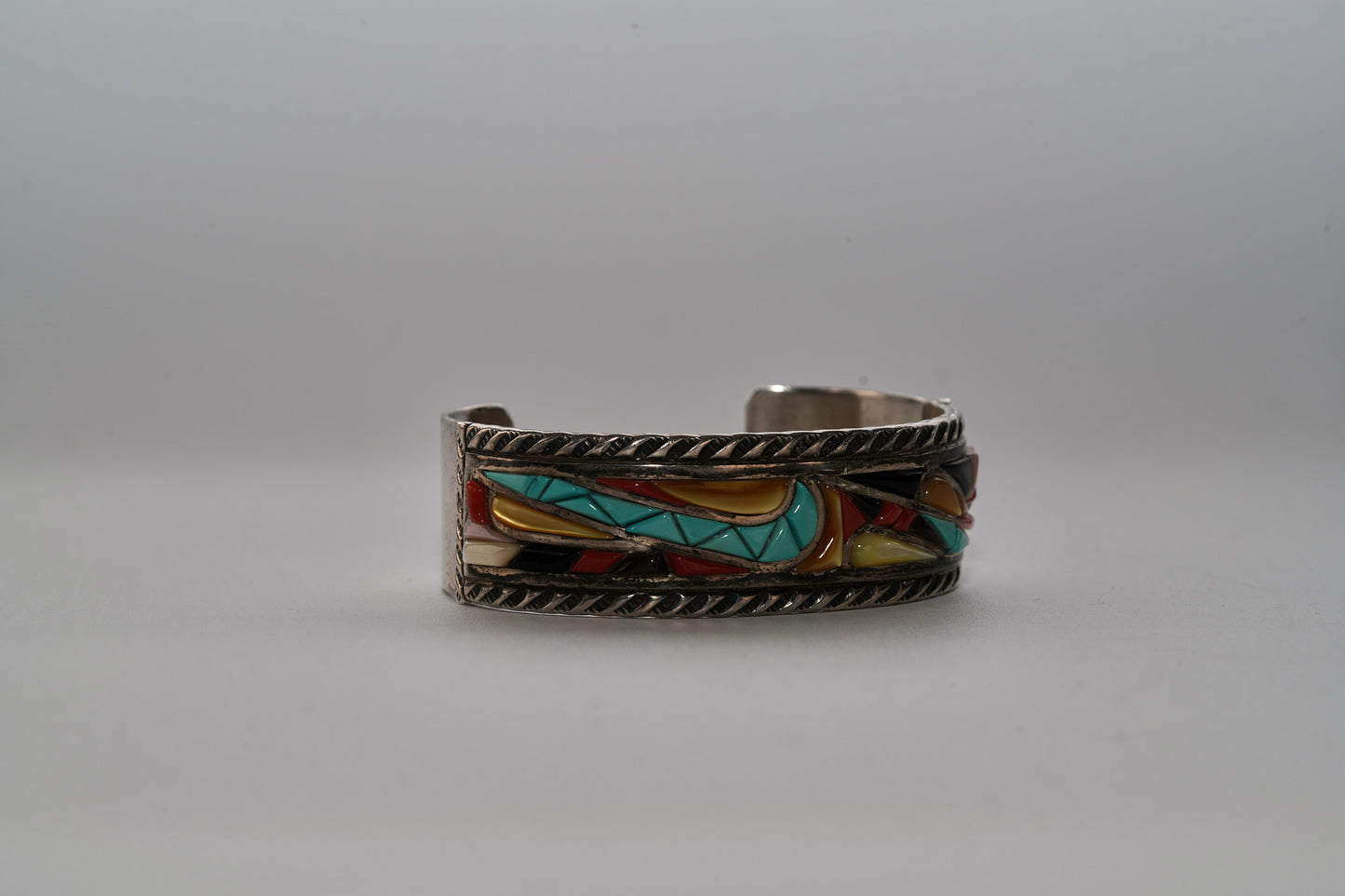 Multi stone cuff bracelet Zuni made