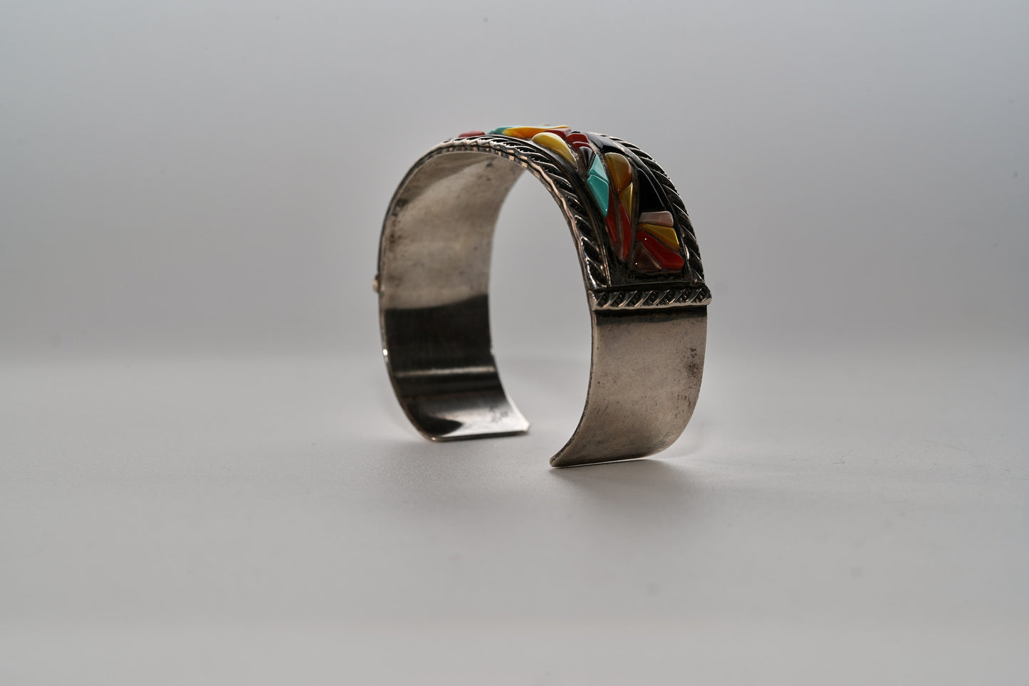Multi stone cuff bracelet Zuni made