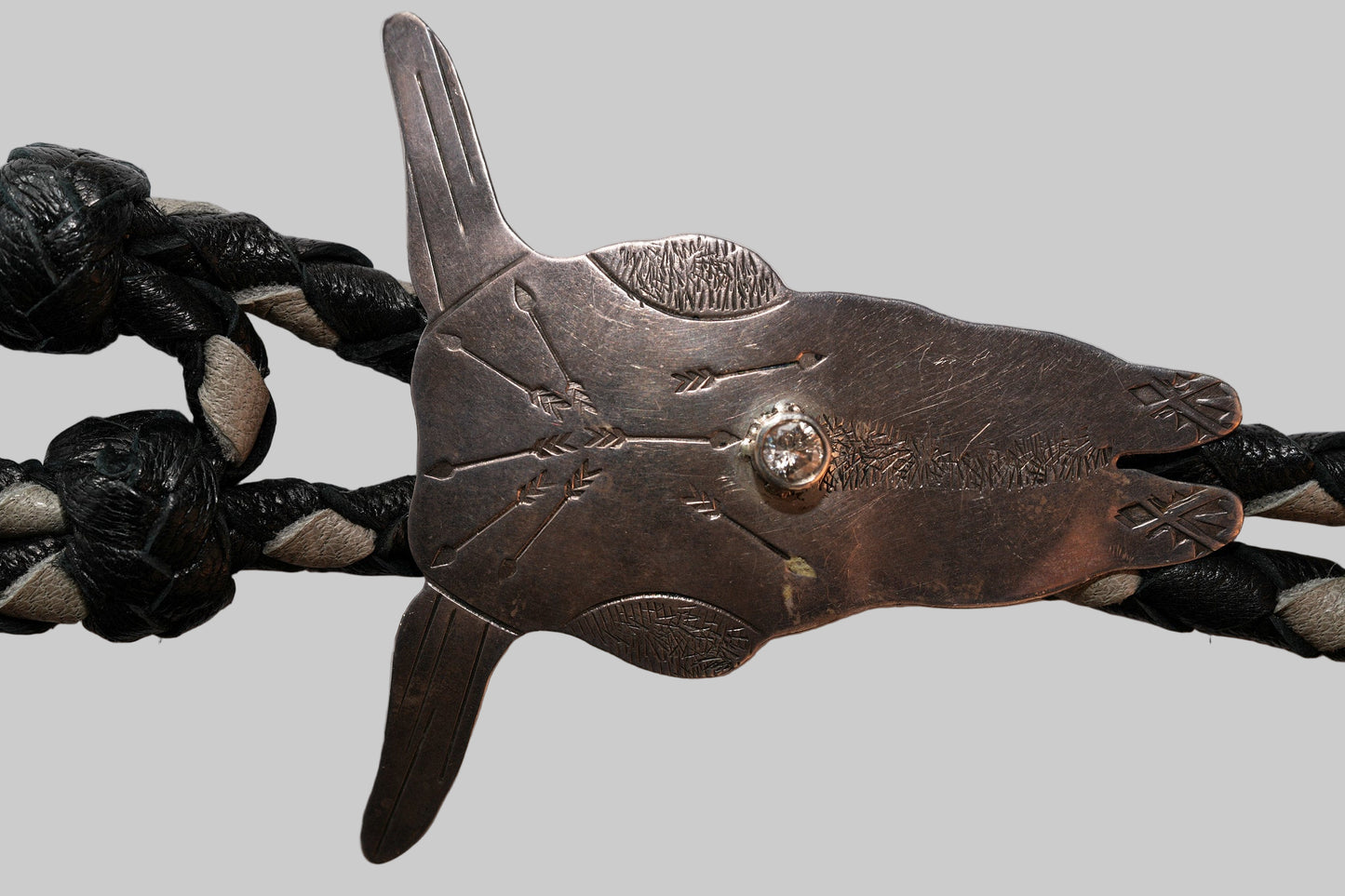 Hatband with Ben Chavez, Navajo, steer head bolo