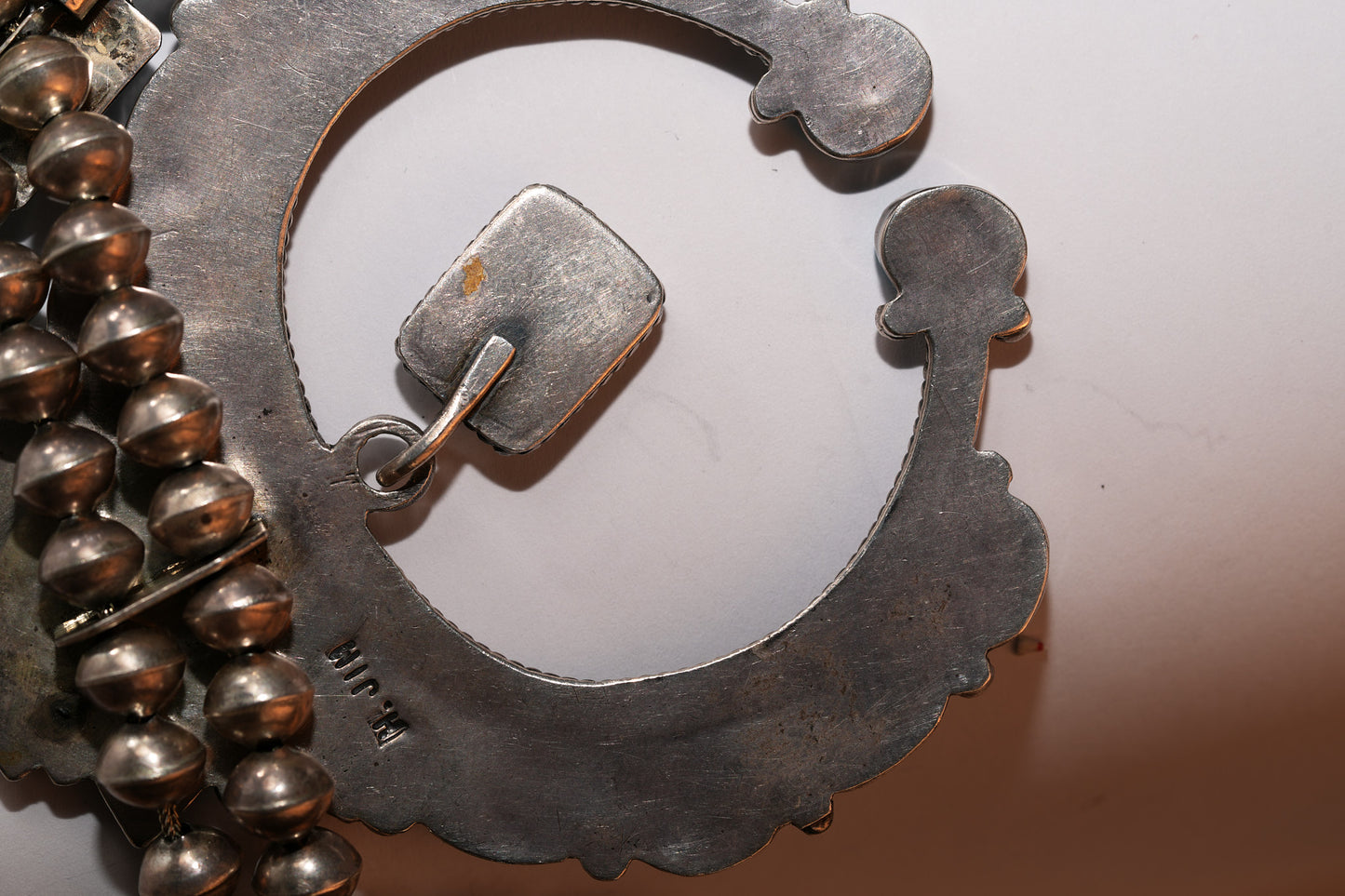 Bow Box Squash Blossom Native American Necklace