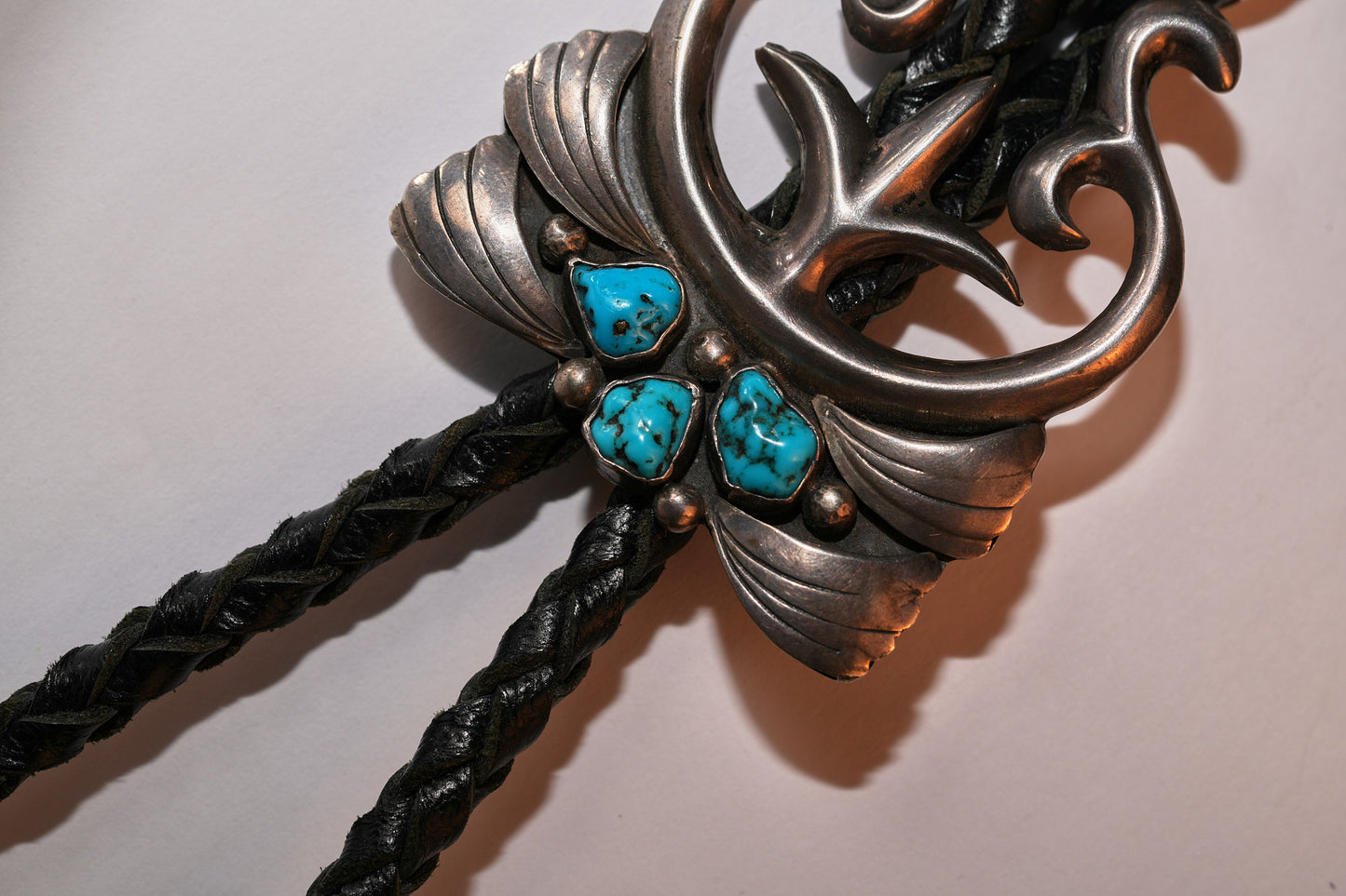 Turquoise and sterling silver bolo