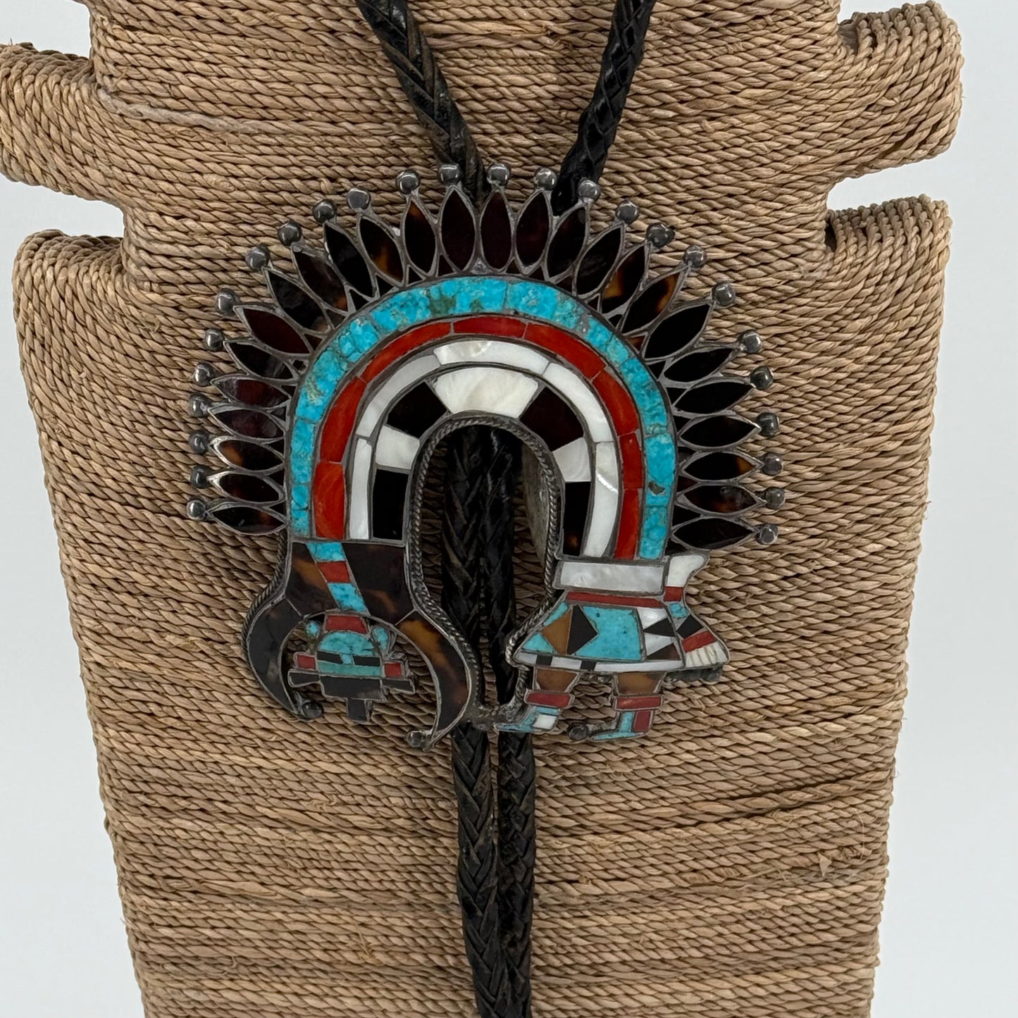 Vintage bolo shown in Native American artists Volume 1