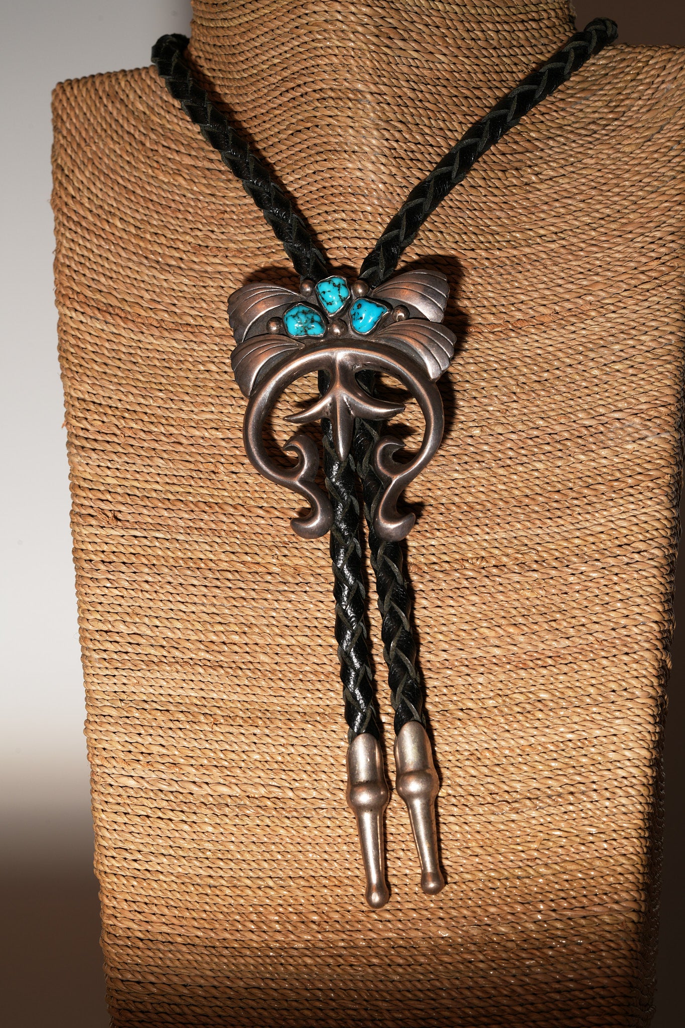 Turquoise and sterling silver bolo
