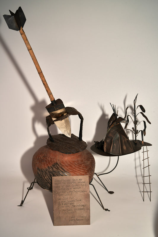 Unusual earth and harmony connection multi art installation