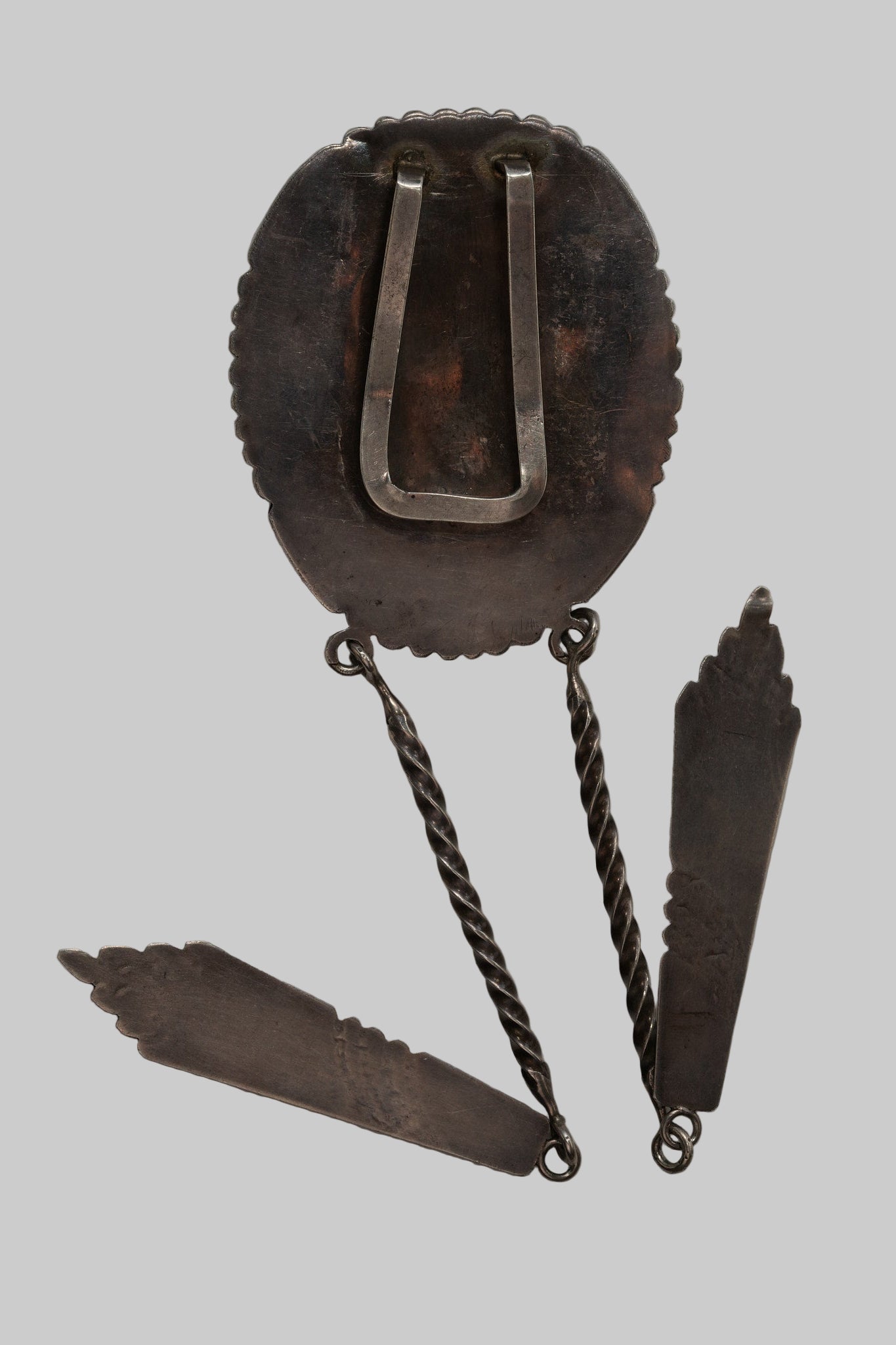 Drop in bolo sterling silver w turquoise