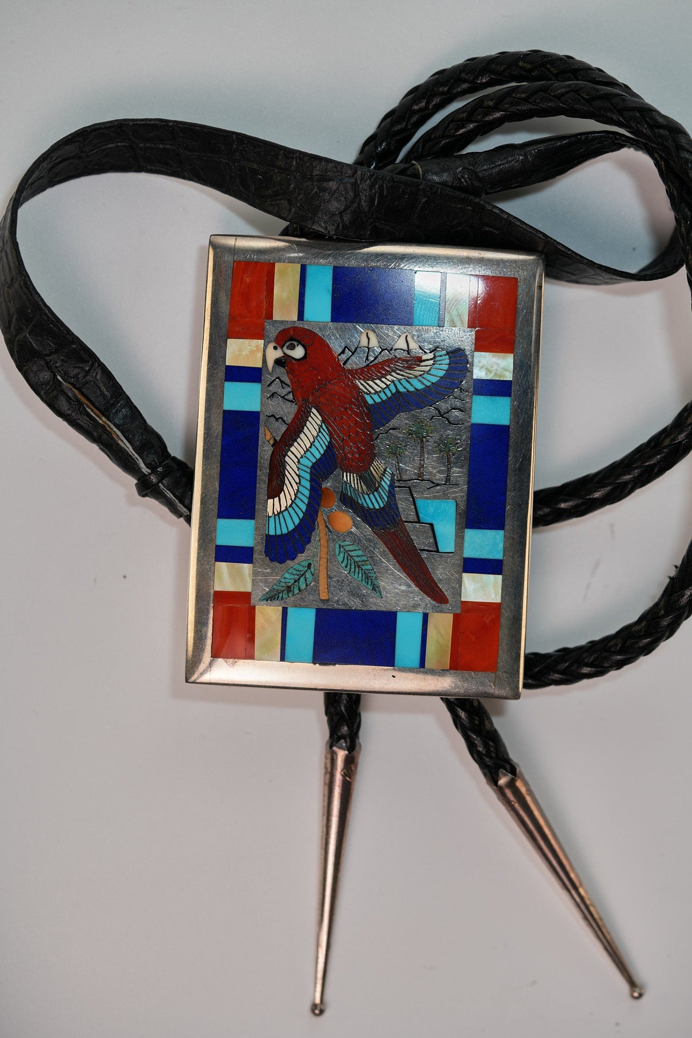 Scarlet McCaw, Bolo by Harlan Coonsis, Zuni