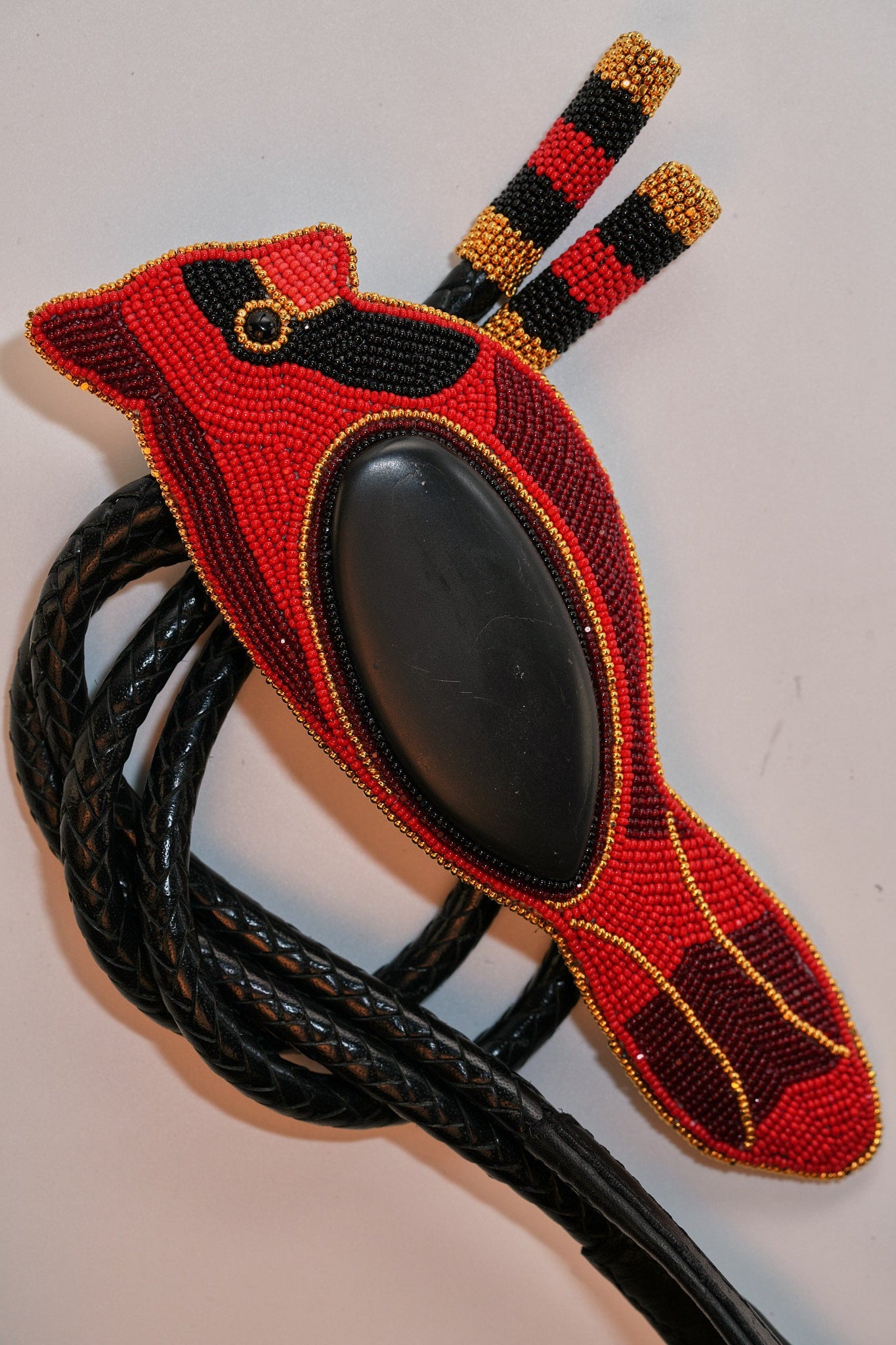 Custom Red Cardinal Bird Bolo Jovanna Poblano