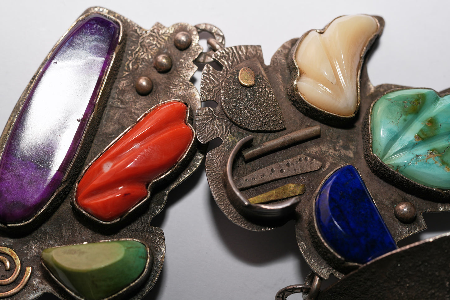 Mutli stone carved necklace by Jolene Eustace