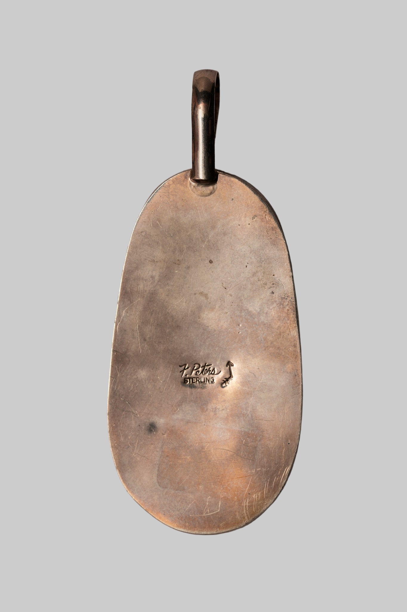 Large turquoise oval pendant