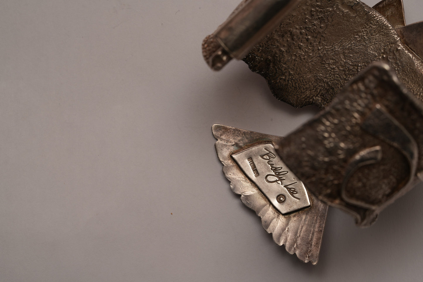 Sterling silver and turquoise fish bracelet