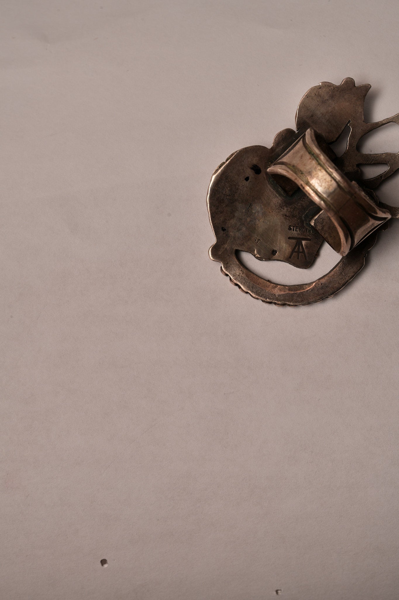 Vintage Elk ring by Art Tafoya