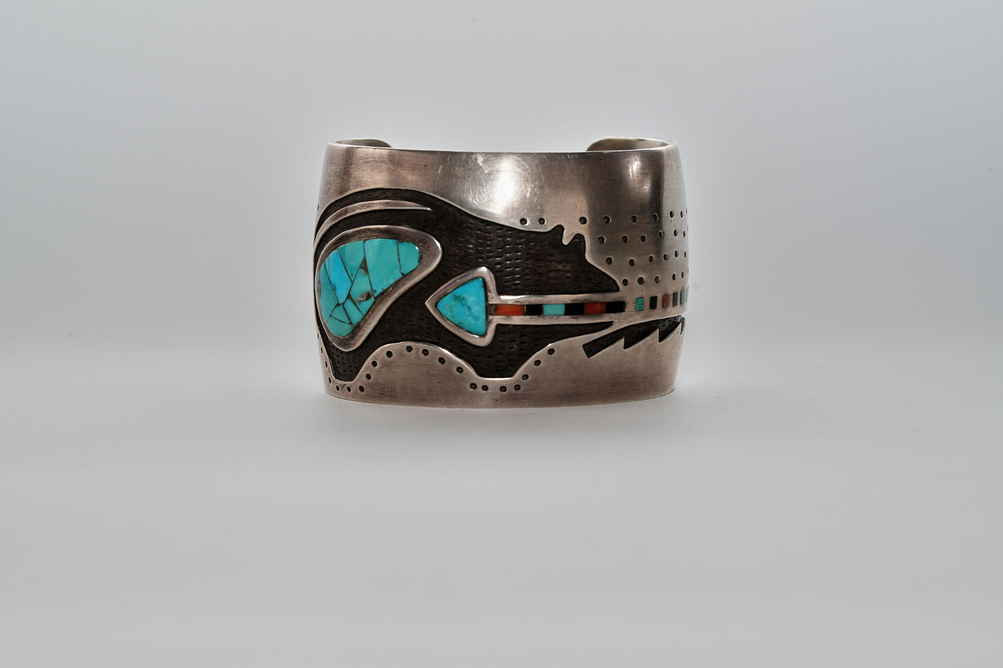 Vintage Native American cuff by Hopi designer
