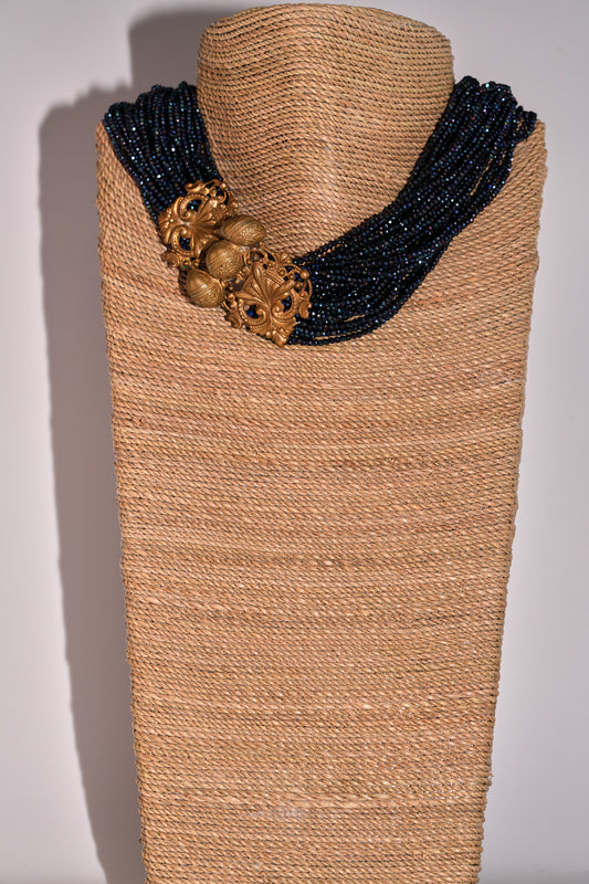 39 strands! Irirated spinels necklace