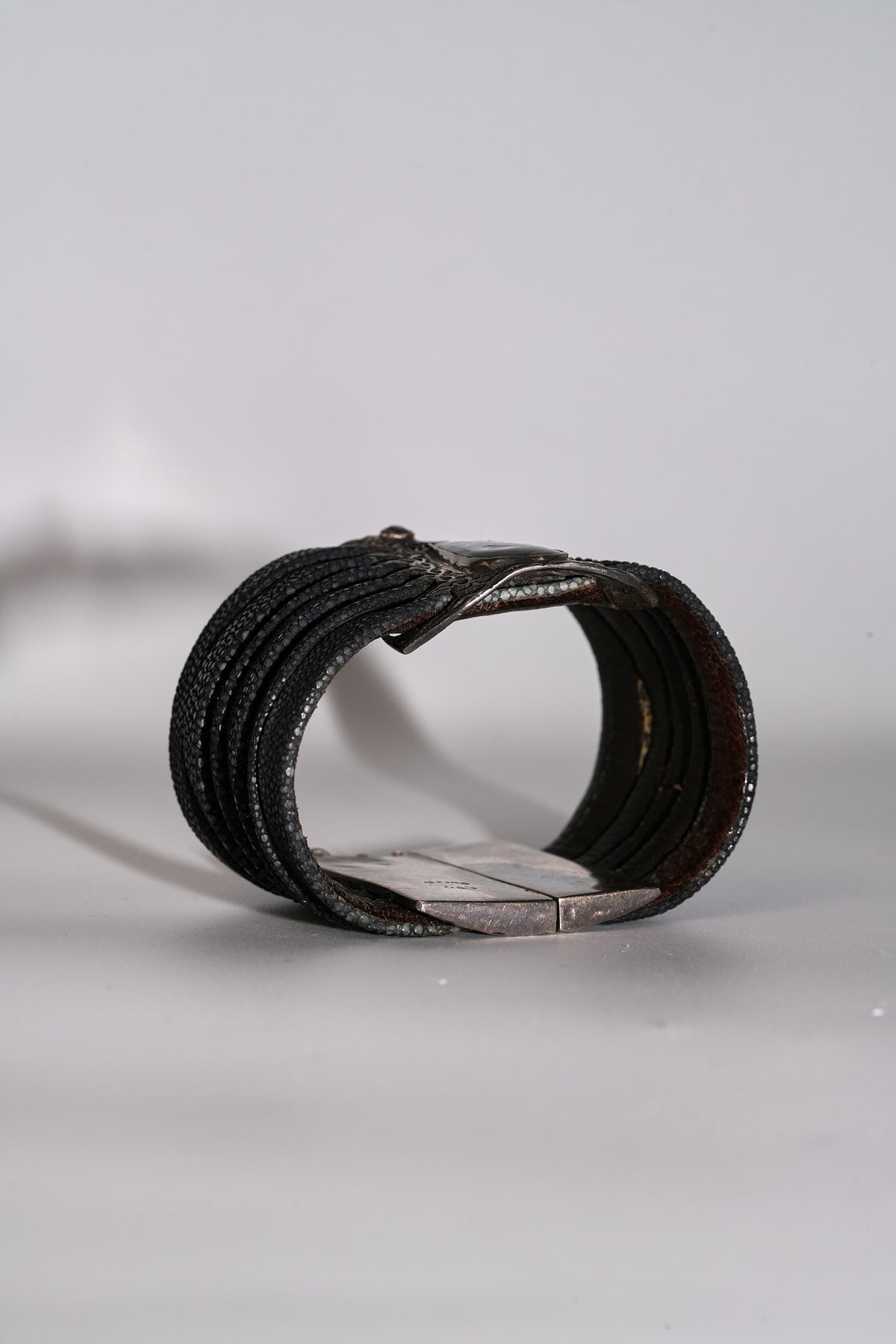 Sting Ray and Sterling silver bracelet by Lou Guerin
