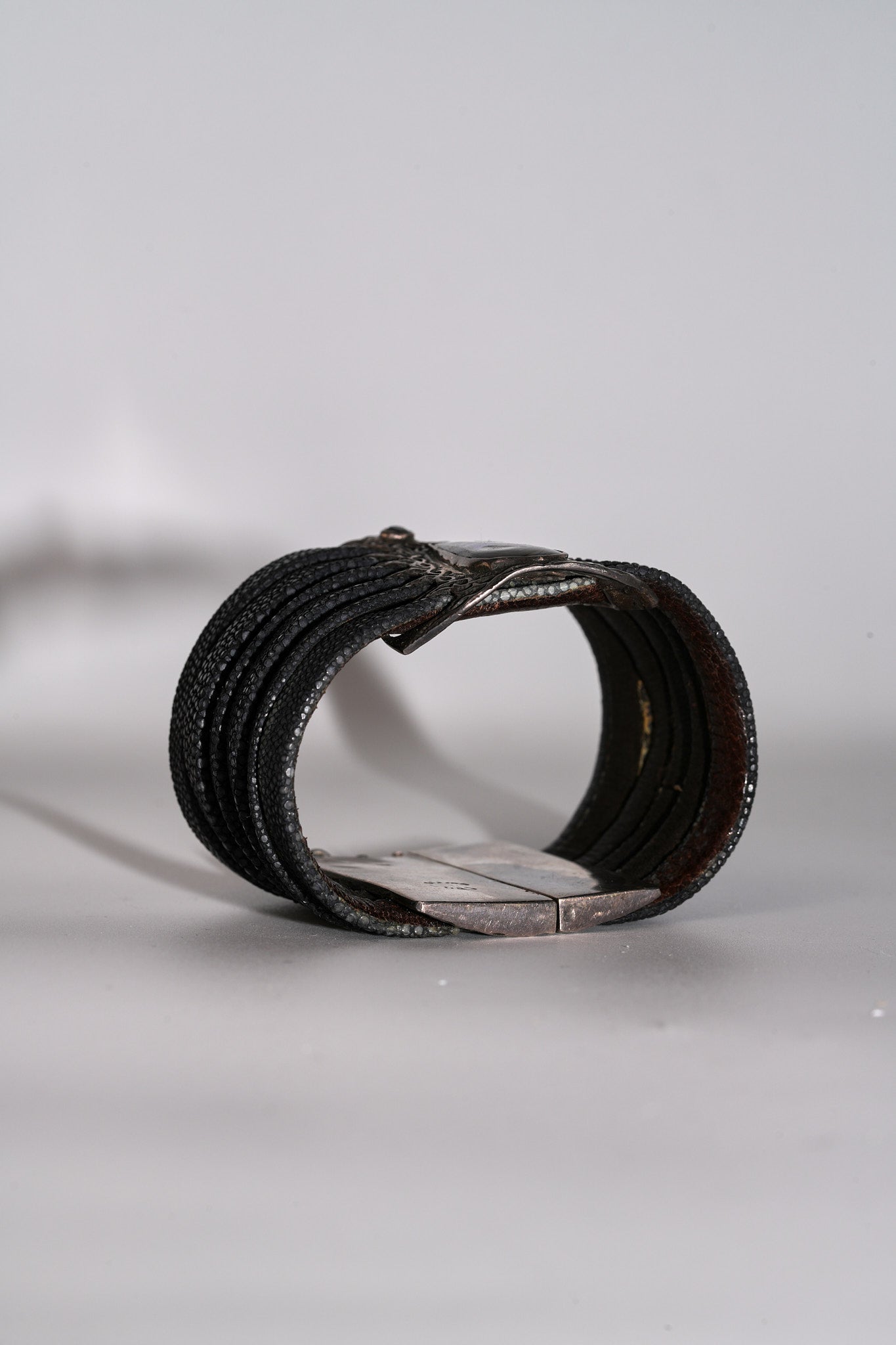 Sting Ray and Sterling silver bracelet by Lou Guerin