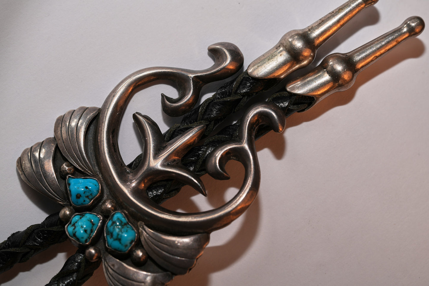 Turquoise and sterling silver bolo