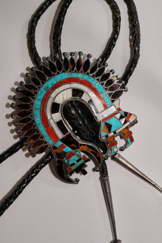 Vintage bolo shown in Native American artists Volume 1