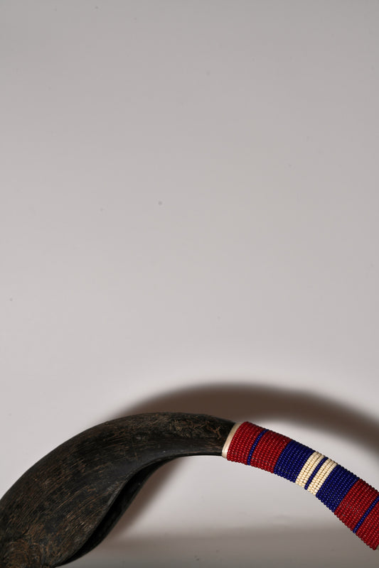 Beaded scoop by Les Berryhill