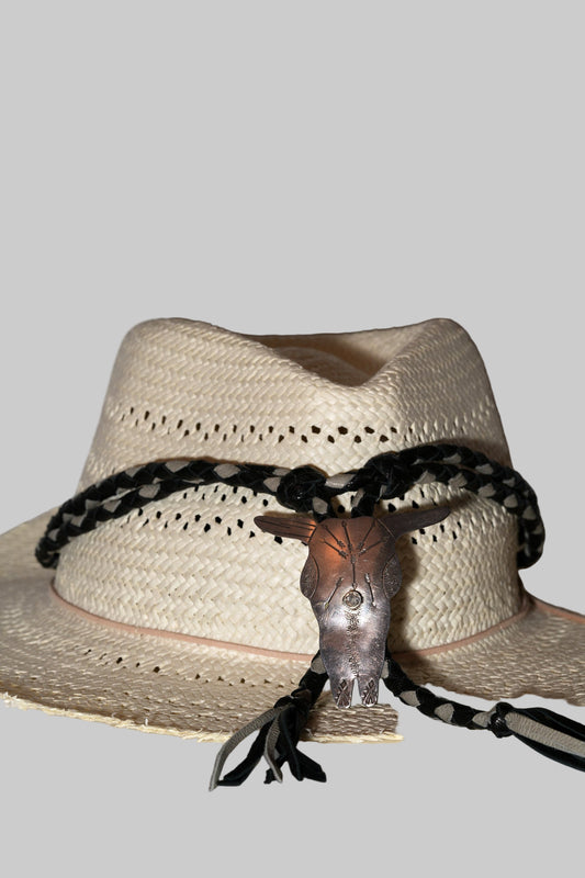 Hatband with Ben Chavez, Navajo, steer head bolo