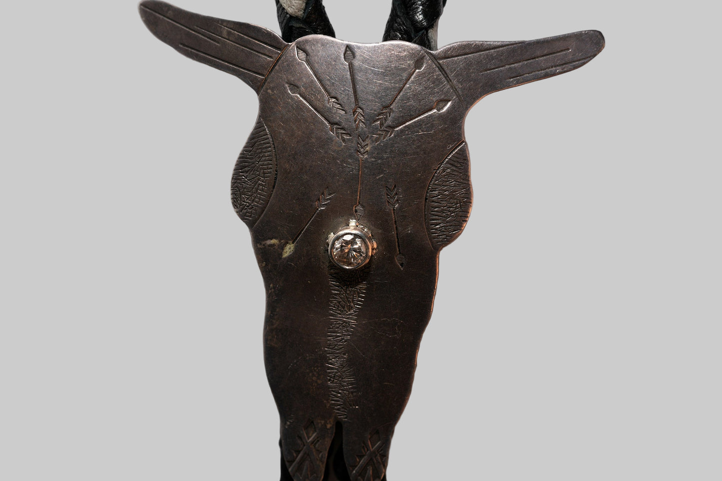 Hatband with Ben Chavez, Navajo, steer head bolo