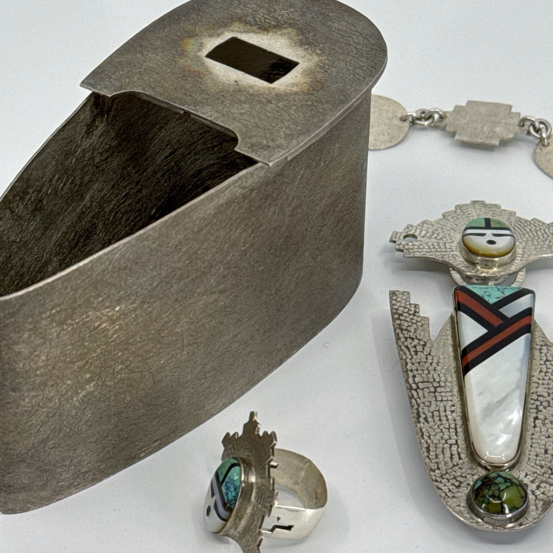 2-way reversible pendant ensemble by Carlton Jamon, Zuni