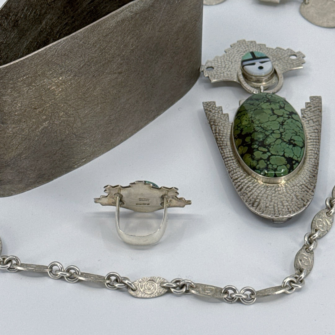 2-way reversible pendant ensemble by Carlton Jamon, Zuni