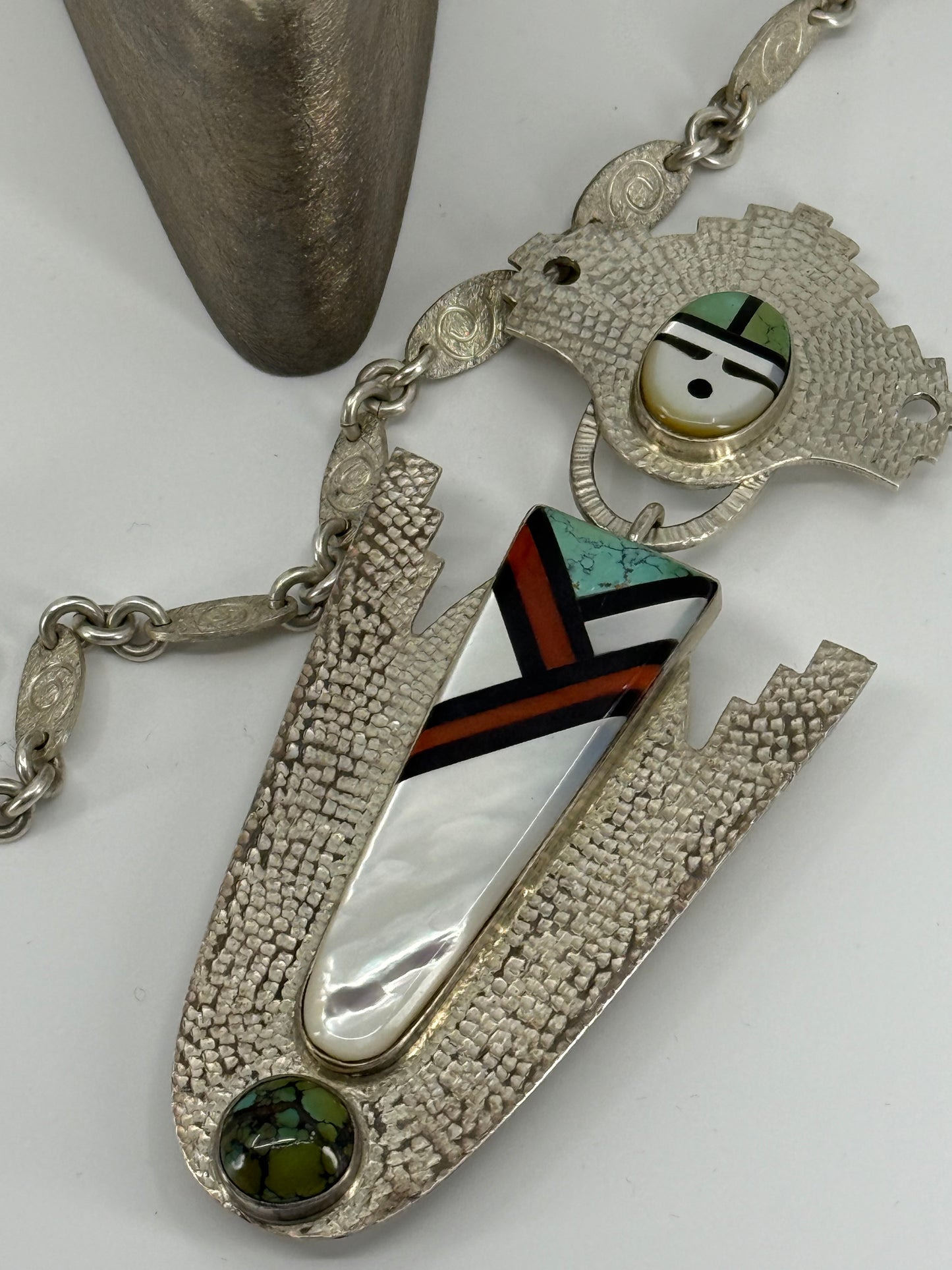 2-way reversible pendant ensemble by Carlton Jamon, Zuni