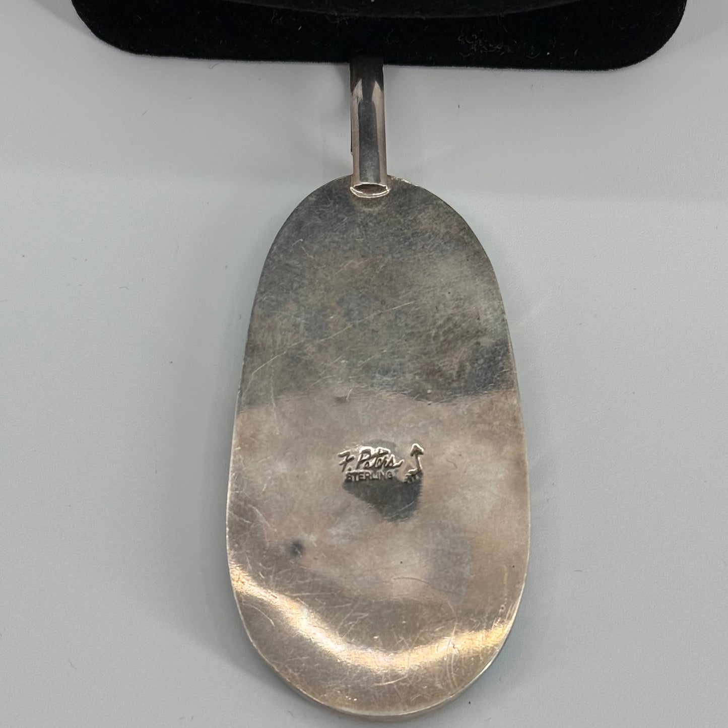 Large turquoise oval pendant