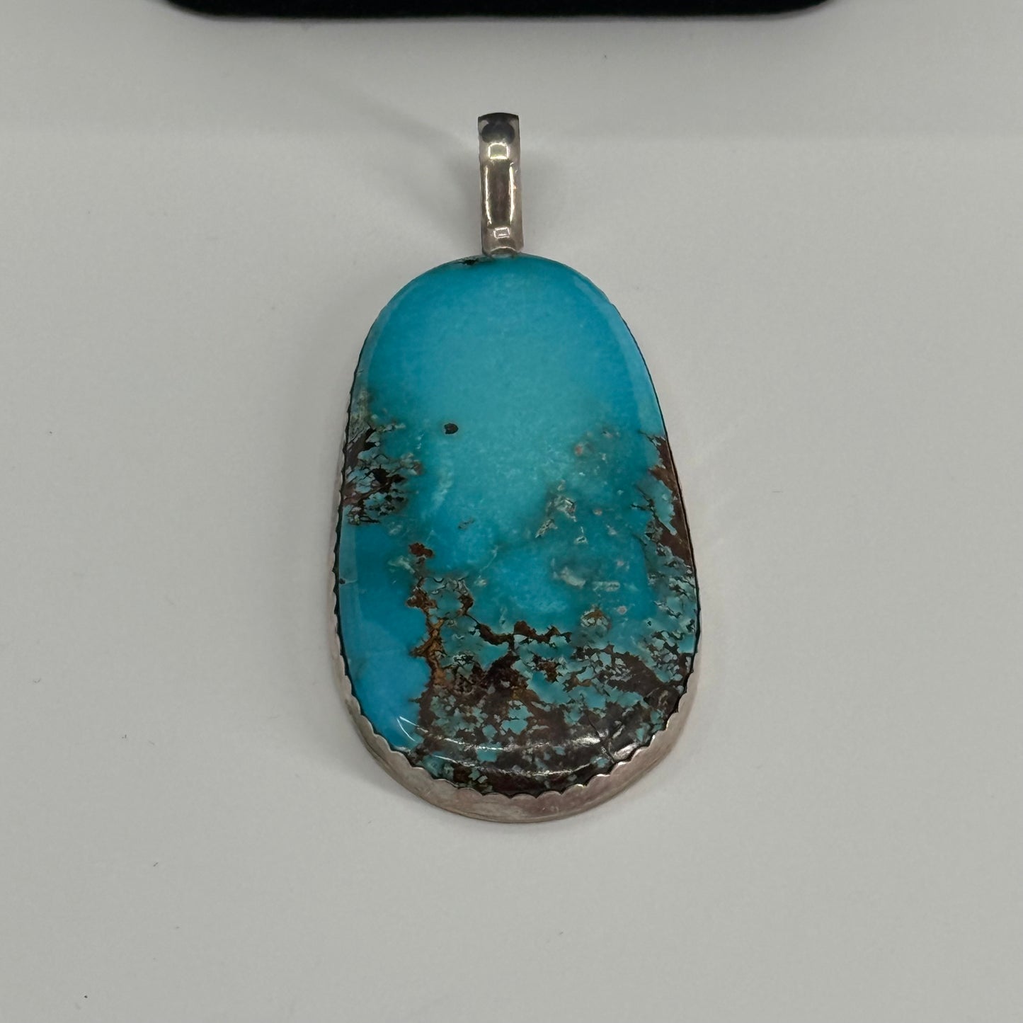 Large turquoise oval pendant