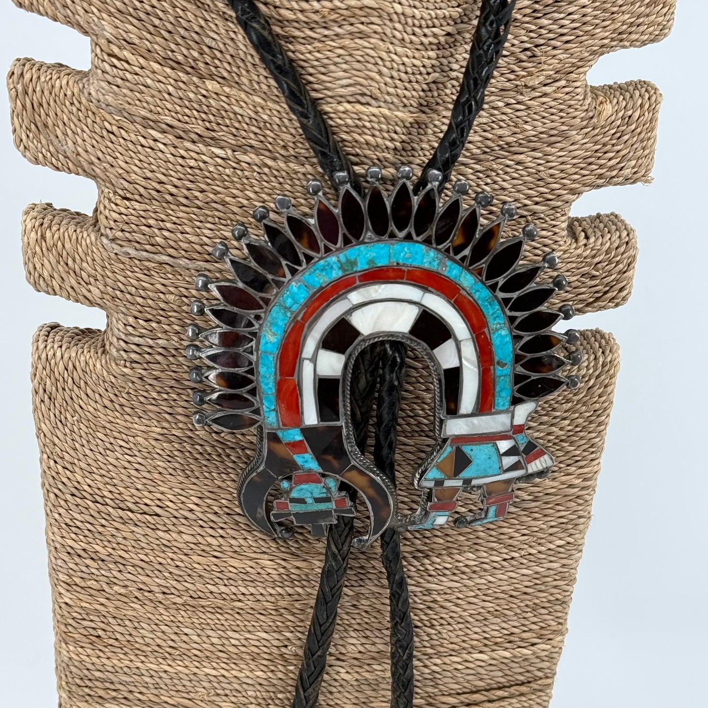 Vintage bolo shown in Native American artists Volume 1