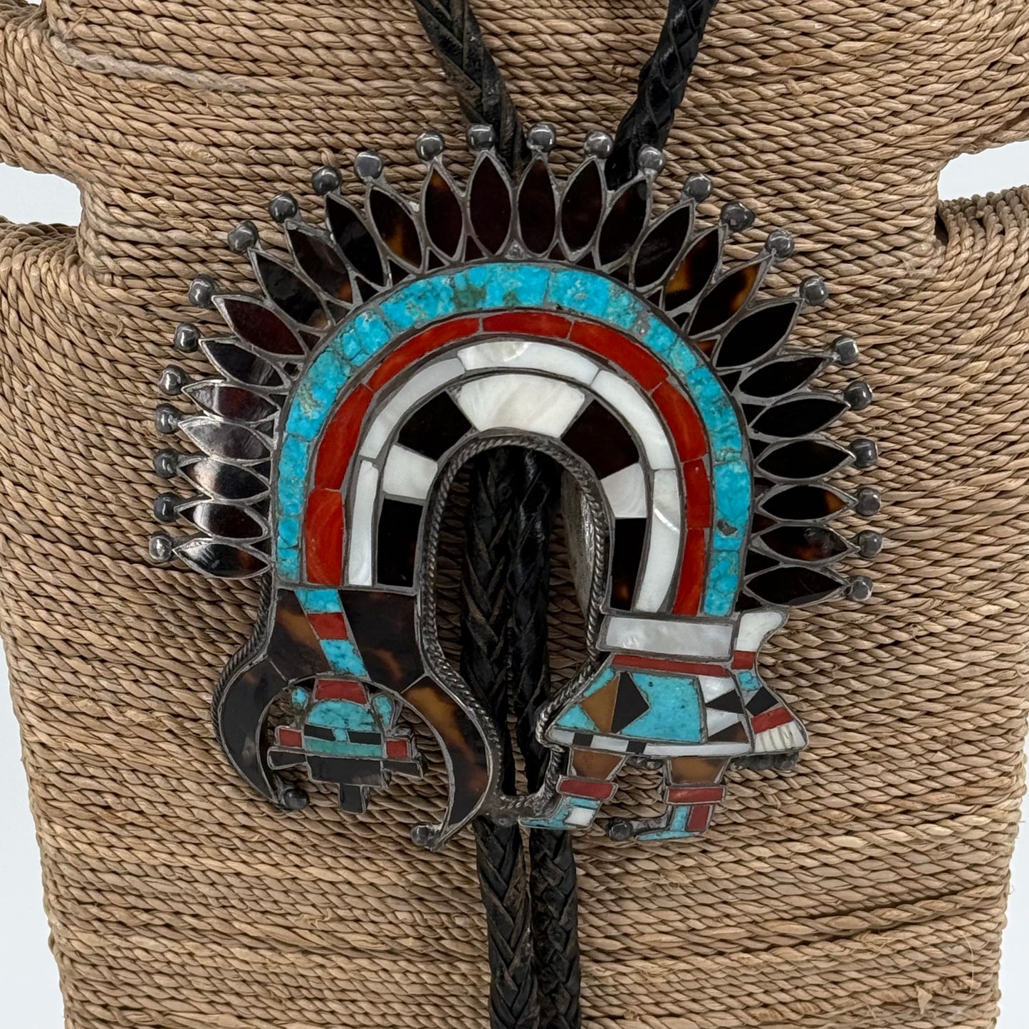 Vintage bolo shown in Native American artists Volume 1