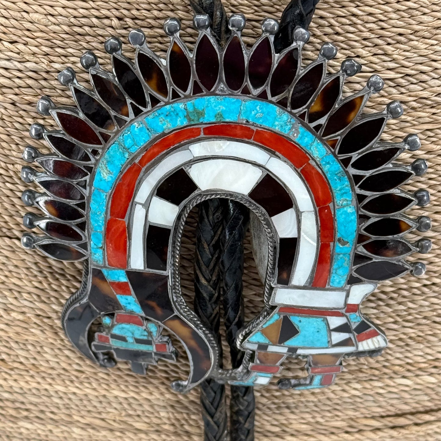 Vintage bolo shown in Native American artists Volume 1