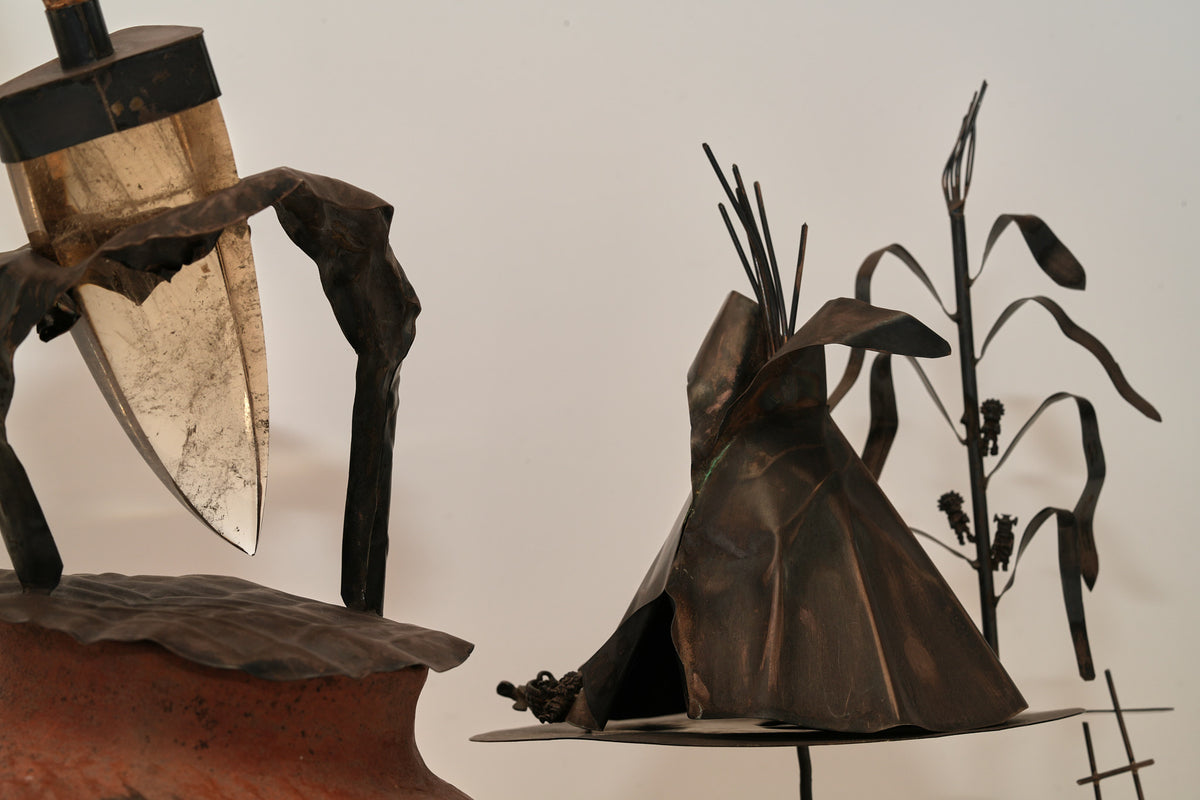 Unusual earth and harmony connection multi art installation